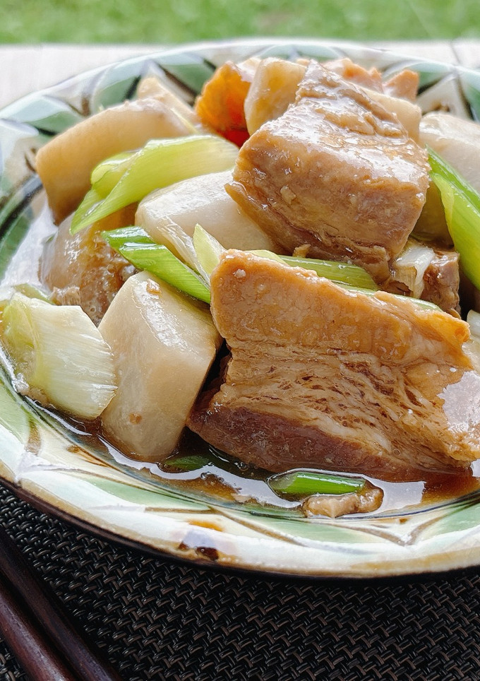 里芋と切り落としラフティの煮付け-レシピのメイン写真