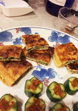 餃子のタネの油揚げ包み焼き-レシピのメイン写真