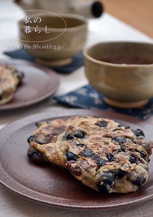 すいとんの粉でつくる黒豆のお焼き-レシピのメイン写真
