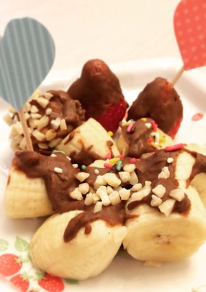 チョコバナナ&いちご バレンタインにも!-レシピのメイン写真