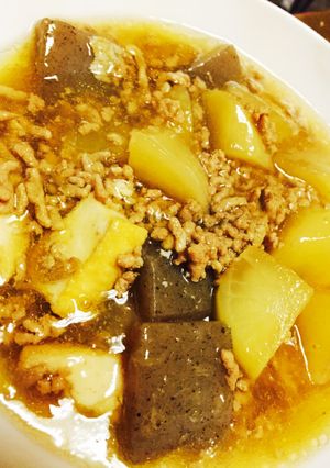 大根と厚揚げのトロトロひき肉あんかけ-レシピのメイン写真
