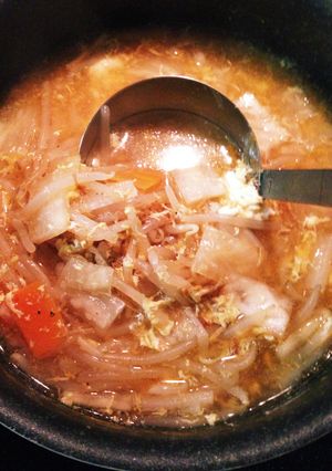 節約?肉なしユッケジャンスープ-レシピのメイン写真