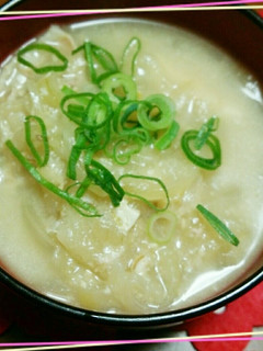 玉ねぎどっさり豚汁-レシピのメイン写真