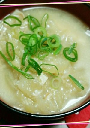 玉ねぎどっさり豚汁-レシピのメイン写真