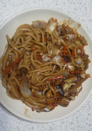 節約焼きうどん-レシピのメイン写真