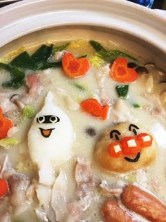 大根おろしアート☆ごま豆乳鍋-レシピのメイン写真