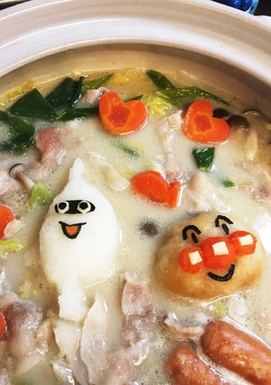 大根おろしアート☆ごま豆乳鍋-レシピのメイン写真