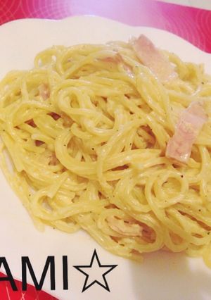 豆乳でカロリーオフ！簡単カルボナーラ☆-レシピのメイン写真