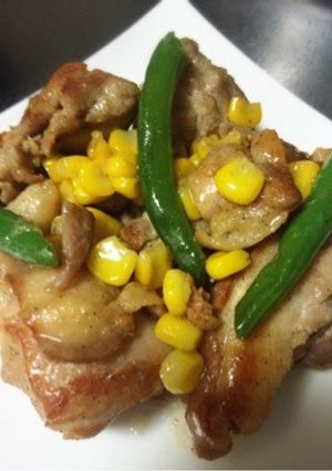 鶏肉コーンインゲンのマヨソテー-レシピのメイン写真
