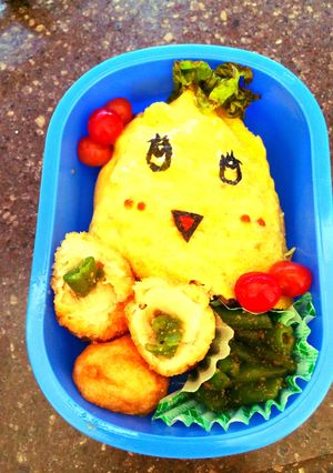 キャラ弁☆オムレツふなっしー☆-レシピのメイン写真