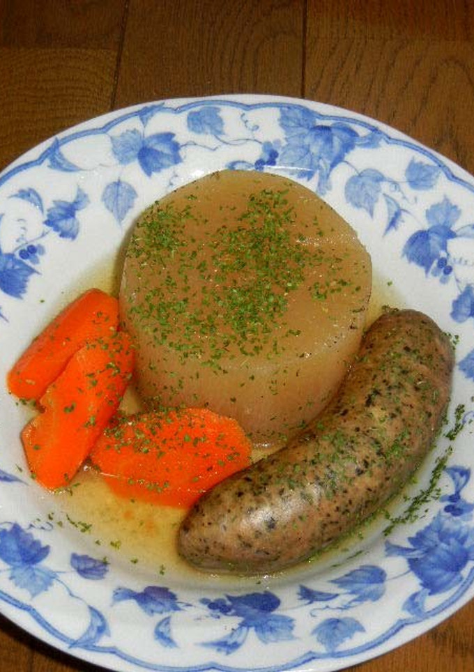 大根とソーセージのコンソメ煮-レシピのメイン写真