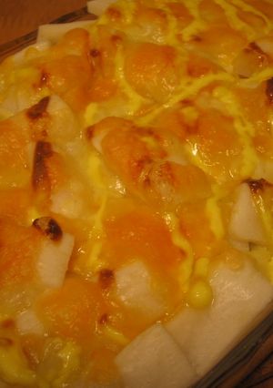 とっても簡単☆もちもち♬餅ピザグラタン-レシピのメイン写真