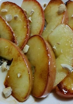 便秘解消！ココナッツオイルで焼きリンゴ-レシピのメイン写真