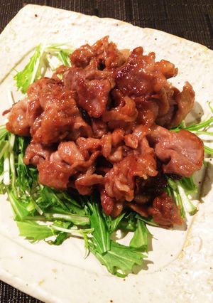 これは絶品！豚肉こまの梅肉炒め-レシピのメイン写真