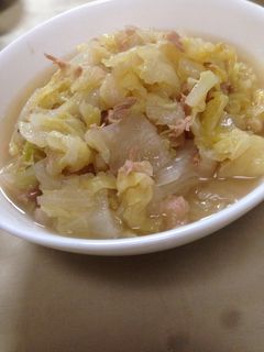白菜とツナの炒め煮-レシピのメイン写真