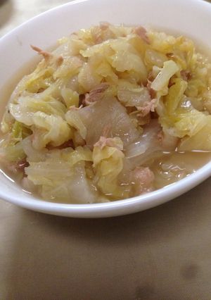 白菜とツナの炒め煮-レシピのメイン写真