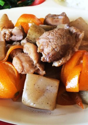 鶏肉とごぼうのきんかん煮-レシピのメイン写真