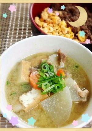 隠し味はリンゴ!! 簡単コク旨豚汁♥-レシピのメイン写真