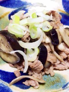 牛肉とごぼう茄子炒め-レシピのメイン写真