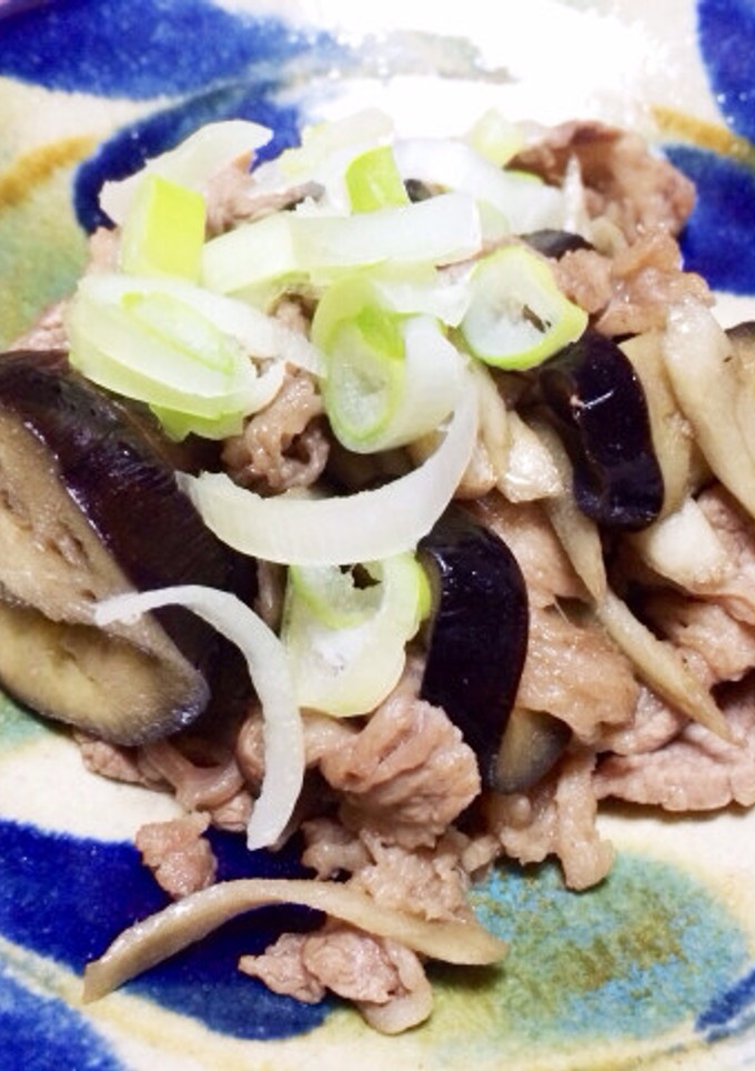 牛肉とごぼう茄子炒め-レシピのメイン写真