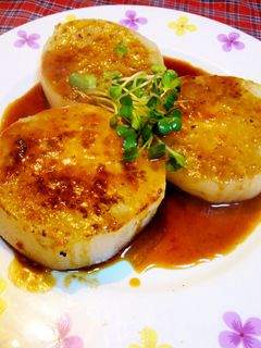 超簡単♪チンして焼くだけ大根ステーキ-レシピのメイン写真