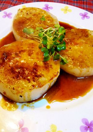 超簡単♪チンして焼くだけ大根ステーキ-レシピのメイン写真