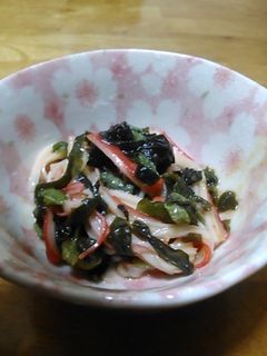 わかめとかにかまと大葉の酢みそ和え-レシピのメイン写真