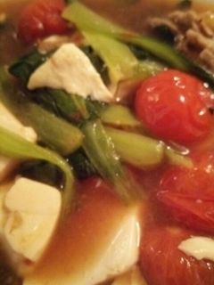 チンゲン菜と豆腐の中華風煮込み-レシピのメイン写真