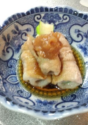 豚バラ巻きの梅ポン酢-レシピのメイン写真
