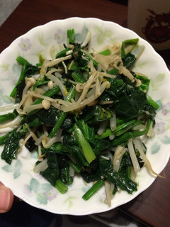 ほうれん草もやし榎茸のネギ塩炒め-レシピのメイン写真