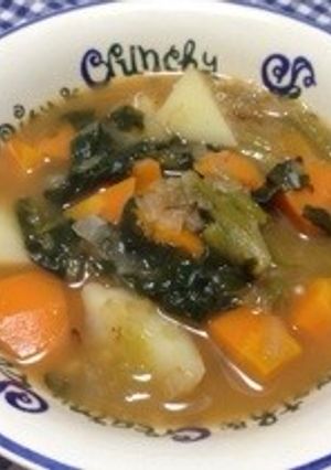 ミネストローネ風コンソメスープ-レシピのメイン写真
