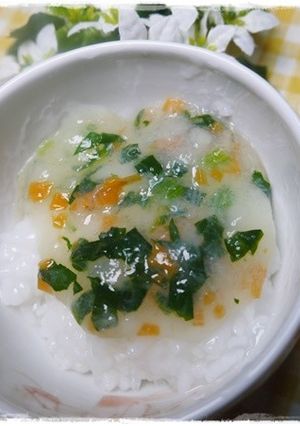離乳食中期　にんじんのじゃがトロかゆ-レシピのメイン写真