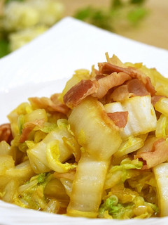 白菜とベーコンのにんにく醤油炒め♪-レシピのメイン写真