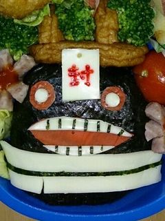 妖怪ウォッチ どんどろ (簡単キャラ弁)-レシピのメイン写真