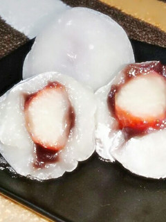 切り餅で簡単もちもちいちご大福♡-レシピのメイン写真