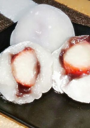 切り餅で簡単もちもちいちご大福♡-レシピのメイン写真