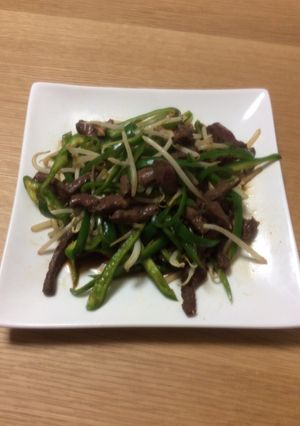 栄養満点！牛ハツとピーマンの炒め-レシピのメイン写真