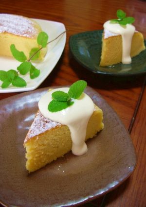 ふわ・しゅわ☆スイートポテトスフレケーキ-レシピのメイン写真