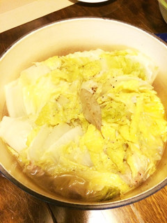 白菜と豚バラの塩バター鍋-レシピのメイン写真