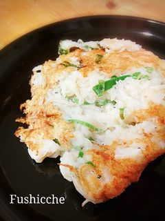 健康美人♡シラス入り長いも焼き-レシピのメイン写真