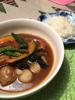素揚げ野菜のスープカレー-レシピのメイン写真