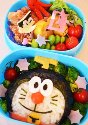 キャラ弁☆ドラえもん弁当 スネ夫も♪-レシピのメイン写真