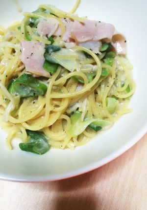 フライパンだけで！豆乳パスタ-レシピのメイン写真