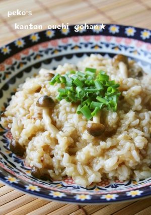 ご飯で簡単☆しめじの和風リゾット☆-レシピのメイン写真