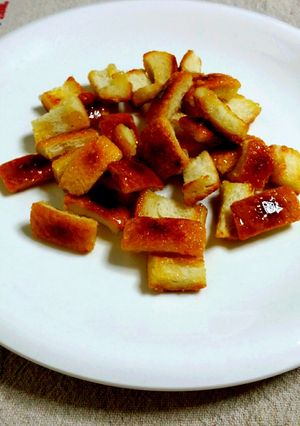 簡単シンプル☆カリカリ甘～いパン耳ラスク-レシピのメイン写真