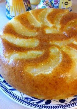 炊飯器でHM桃缶ケーキ-レシピのメイン写真