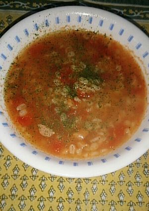 プチプチ食感☆押し麦トマトリゾット♪-レシピのメイン写真