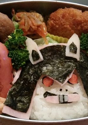 妖怪ウォッチ 厄怪 キャラ弁-レシピのメイン写真