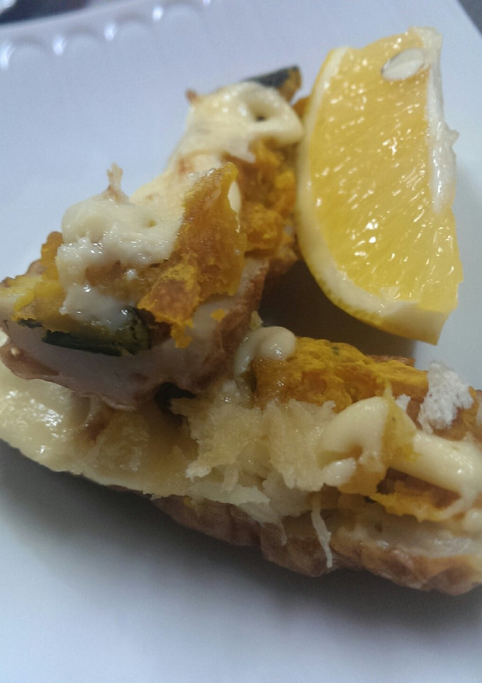 かぼちゃとちくわのマヨパン粉焼き-レシピのメイン写真