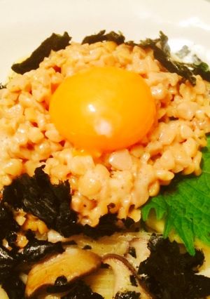 納豆のクリーミーパスタ-レシピのメイン写真